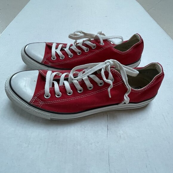 Converse All Star Chuck Taylor Shoes Ox Canvas Low Top Red Shoes Mens 11 - Picture 10 of 10